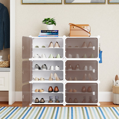 24 Pair Shoe Storage Cabinet