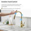 Robinet de cuisine rétractable à poignée simple avec accessoires-54448291