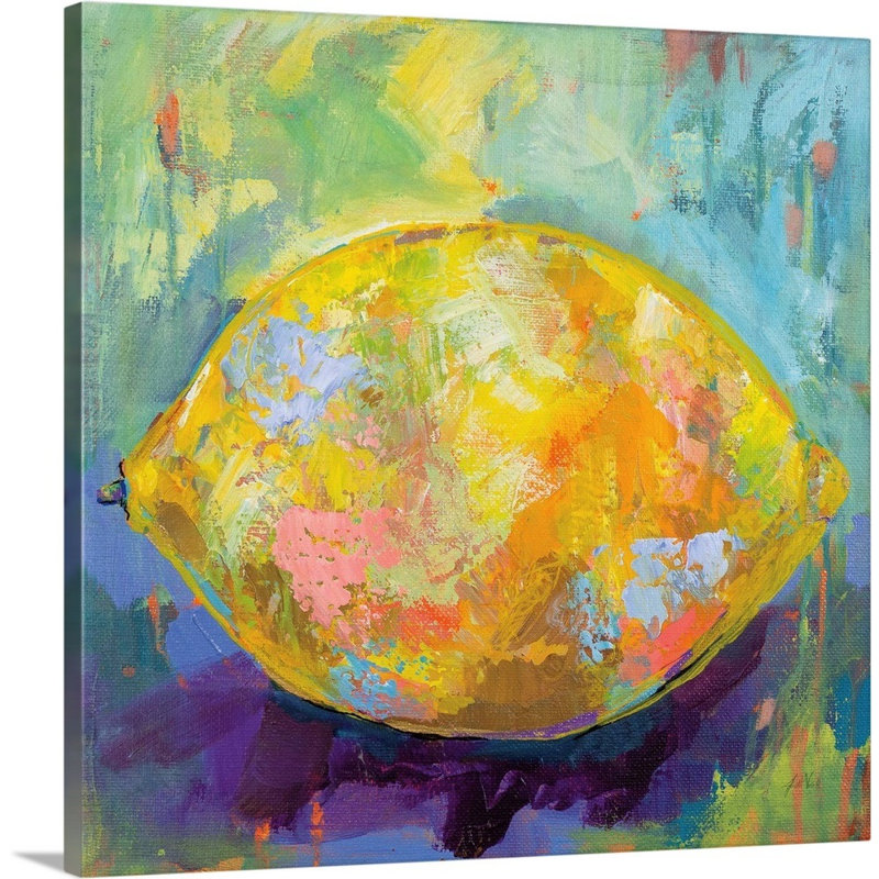 " Lemon ", Wrapped Canvas, 30" H x 30" W x 1.25" D