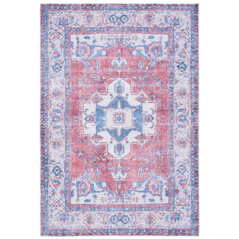 Serapi Performance Machine Washable Oriental Rug, Rectangle 3'3" x 5'