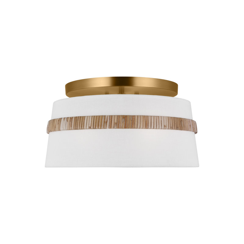 Daquavion Fabric Flush Mount, 8.25" H x 14" W x 14" D