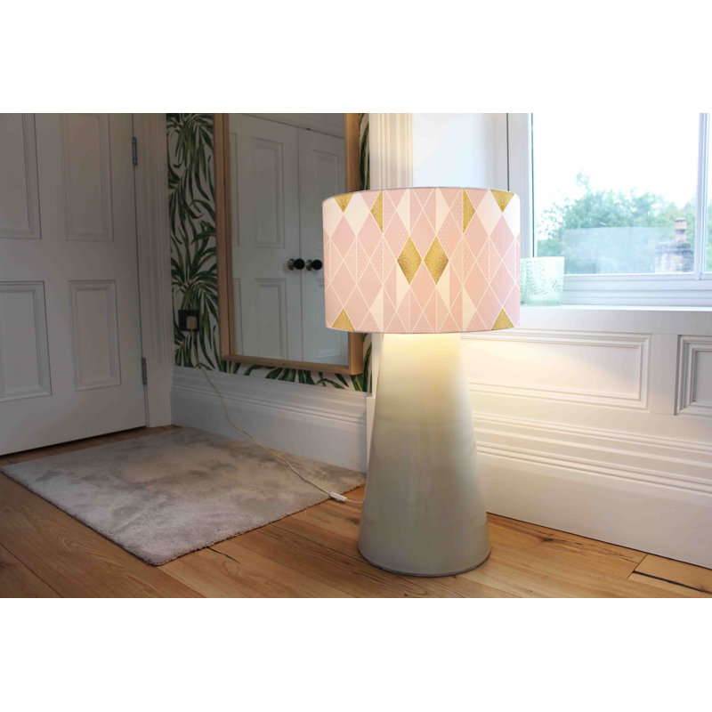 Cotton Drum Lamp Shade ( Uno ), 25cm H x 40cm W x 40cm D