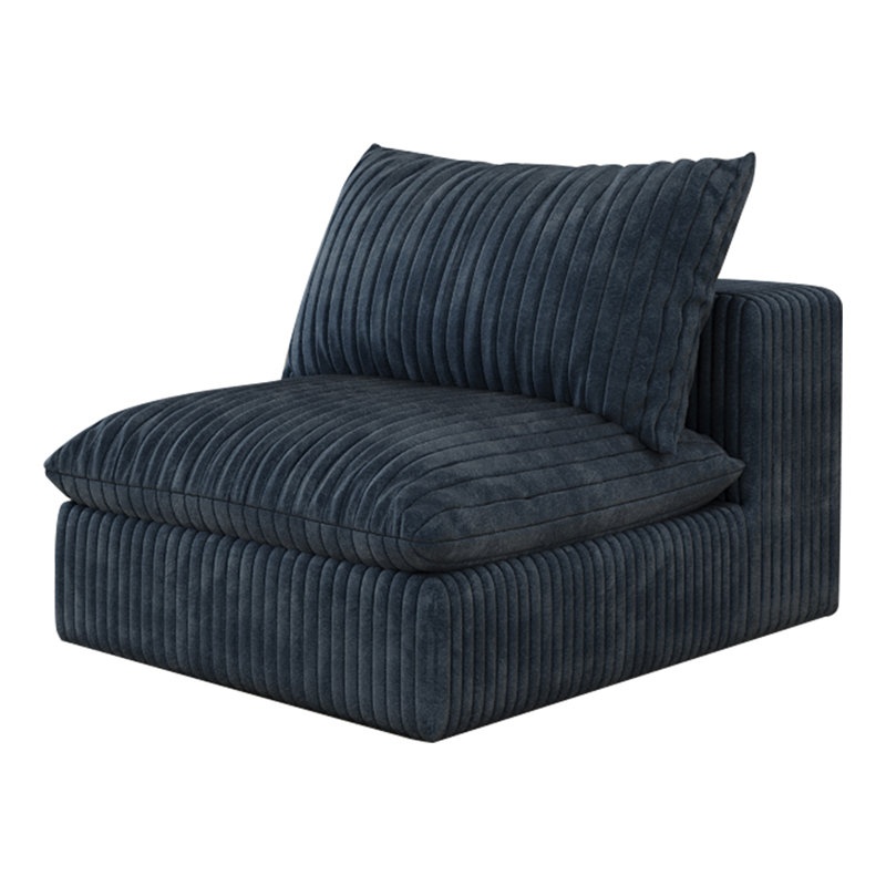 1 siège du milieu + 1 repose-pieds-BLEU, Bleu
