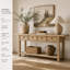 91 in. Solid Wood Console Table