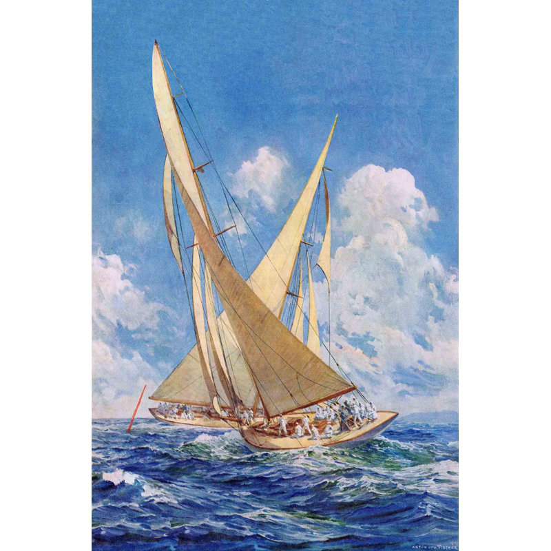 Impression sur toile tendue, "Voiliers", H 36 po x l 24 po