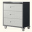 Armoire de rangement en métal avec roulettes - Armoire à outils à 3 tiroirs pour les solutions d'organisation de garage, de bureau et de maison