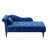Aijia 60.6" Velvet Chaise Lounge Buttons Tufted Nailhead Trimmed Solid Wood Legs With 1 Pillow-2011009876