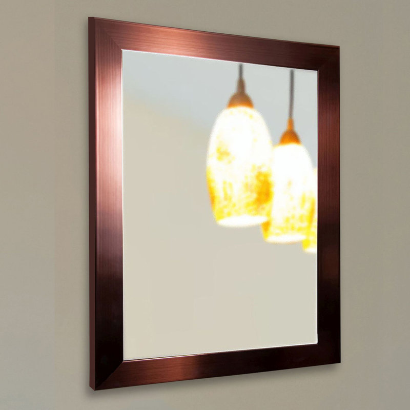 Arazeli Flat Wall Mirror, 34" H x 28" W