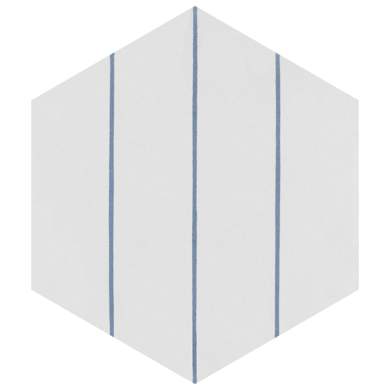Merola Tile Portas Savona Hex 9" x 10" Porcelain Patterned Wall & Floor Tile, White/Blue