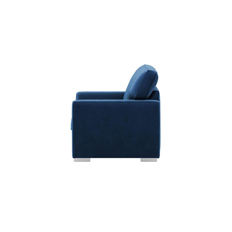 Upholstered Armchair, Blue