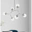 Lustree linéaire 6 lumières spoutnik modern Carbaugh