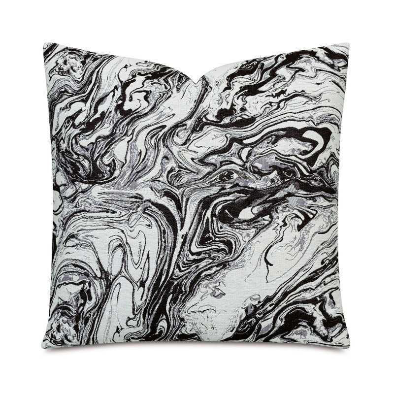 Helga Noir Square Pillow Cover & Insert