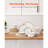 32 PCS Dinnerware Set Ceramic Plates and Bowls Sets Service for 8 White