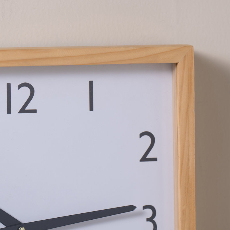 Apia Solid + Manufactured Wood Analog Wall Clock