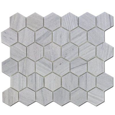 2" x 2" Marble Honeycomb Mosaic Wall & Floor Tile