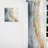 Damaa Beige Blue Gold Ocean Storm V - Abstract Shapes Curtain - Velvet Room Darkening - 1 panel-784289480