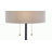 Duffield 1 Light Black and Gold Table Lamp With White Shade-1111624455