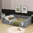 Upholstery Daybed With Side Storage Pocket-208916616-208916619