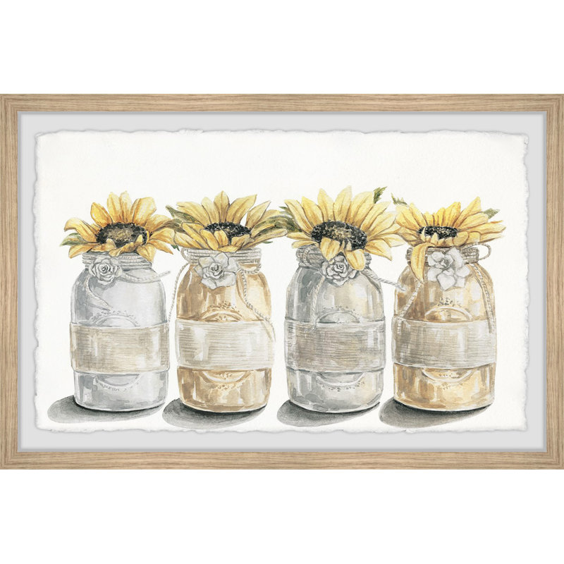 Floral Bloom Arrangement 1 Piece Single Picture Frame Painting, 20cm H x 30cm W