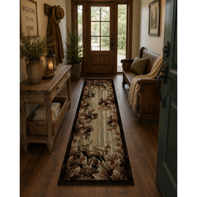 Tapis brun Frazee