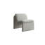 Sculpted Cream Boucle Fabric Accent Chair