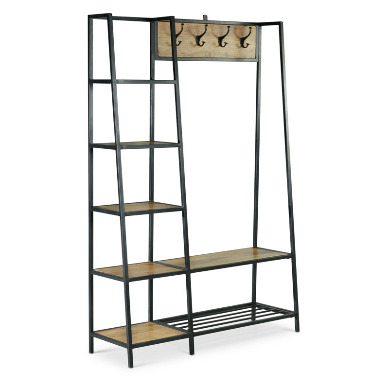 Hampton - Hall Tree - Dark Brown