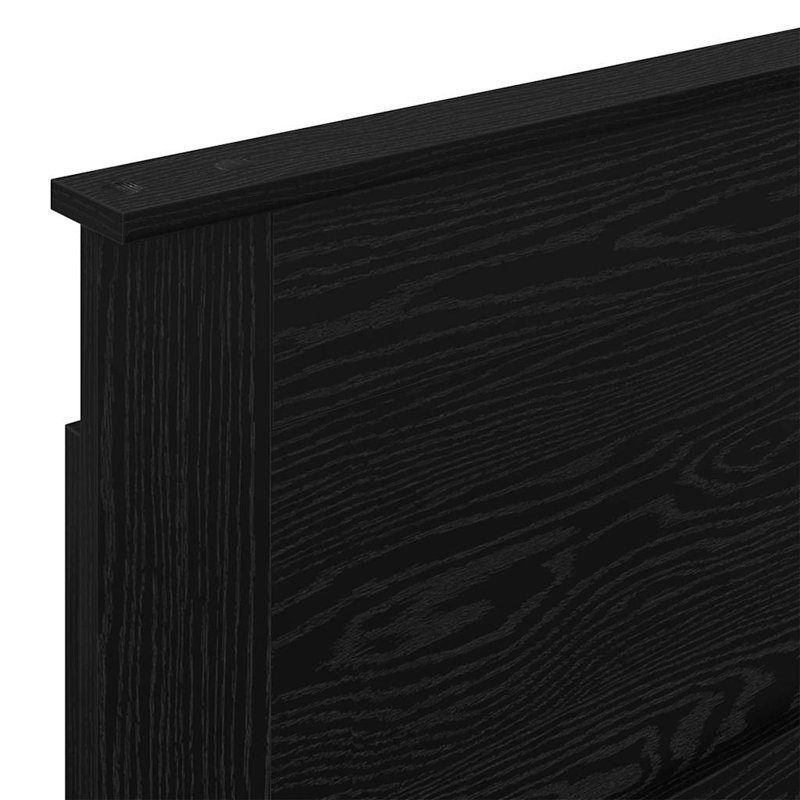 Headboard, UK Small Single - DE 75 x 190 cm, Black Oak
