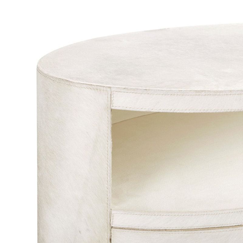 Julius End Table, White