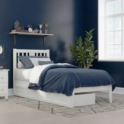 Zosia Solid Wood Slat Storage Bed