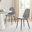 Lenworth Black Metal and Glass Rectangular Dining Table Set with 6 Luxury Faux Leather Chairs-70254164