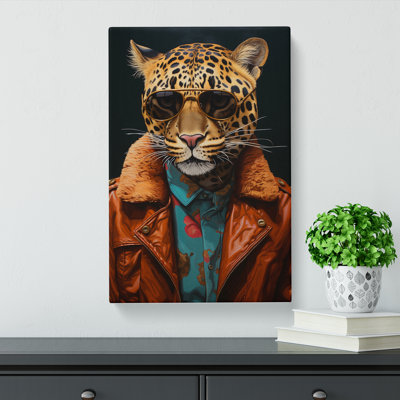 Leopard Neo-Plasticism - Single Picture Frame Print