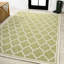 Tapis d'intérieur / extérieur vert / crème Trebol-1201514260