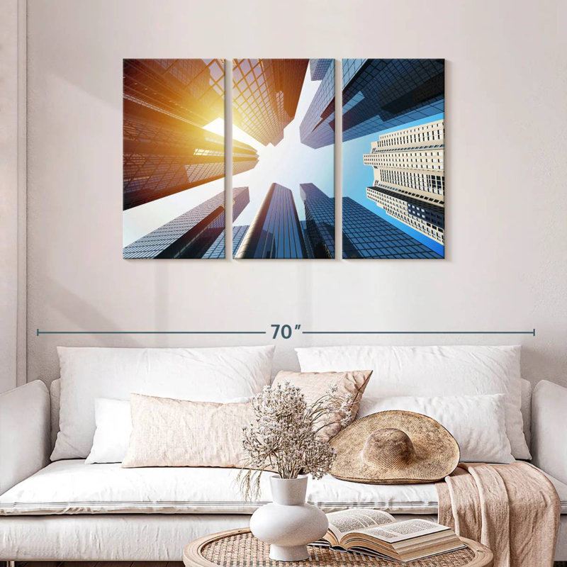 Buildings Under The Sun, 28" H x 45" W