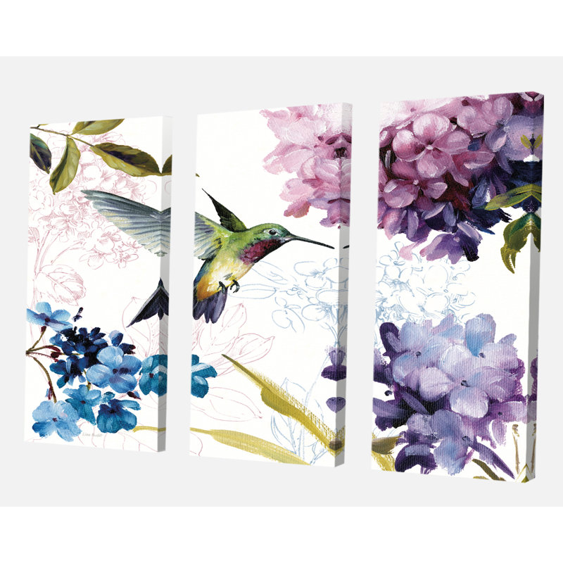 «Spring Nectar Square II», impression multi-pièces sur toile, H 32 po x l 48 po x P 1 po