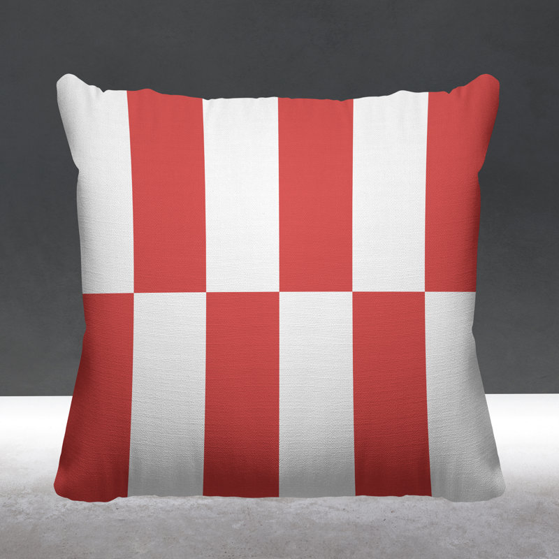 Coussin Luella, Corail, 15 po x 15 po, Carré