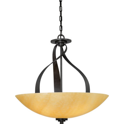 Luminaire suspendu bol à 5 lumières unique Colby