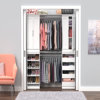 Modular Storage 69" W - 91" W Closet System with Doors