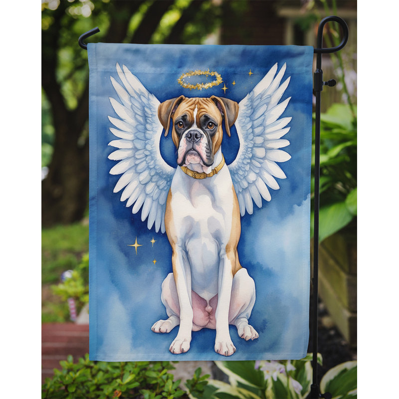 Boxer My Angel Garden Flag