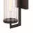 Dunston 1-Light Seeded Glass Dusk to Dawn Outdoor Armed Sconce-1701485231-1614284532