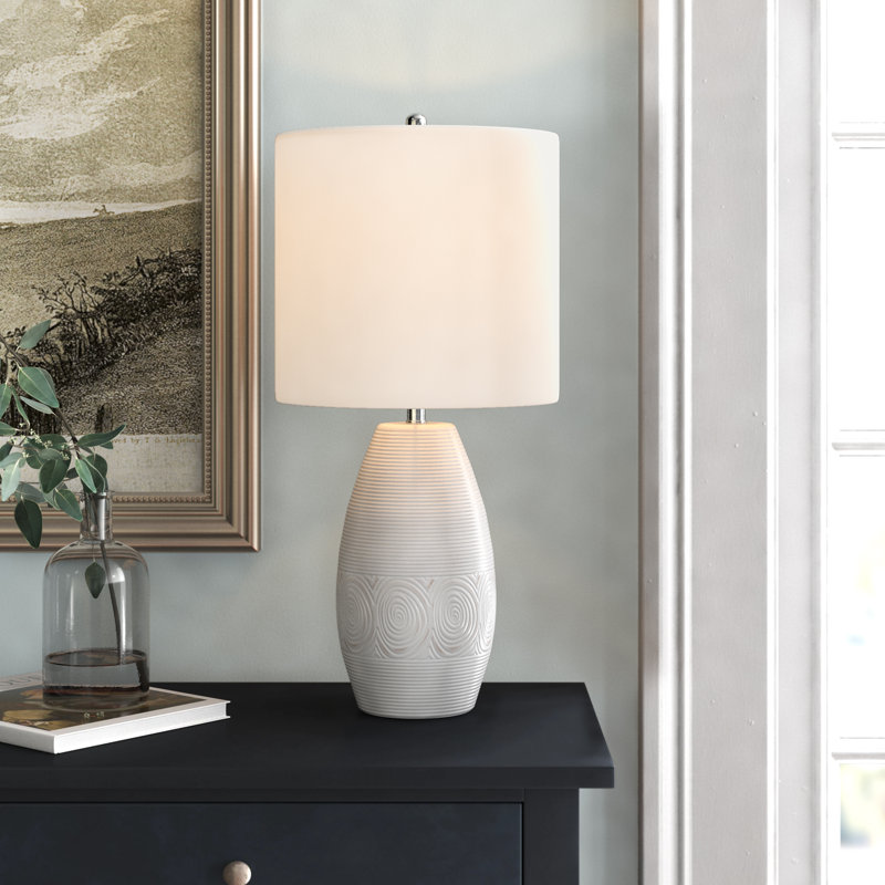 Lampe de table blanche 23 po Honea