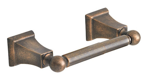 Porte-papier hygiénique encastré traditionnel dissimulé Universal, Bronze huilé