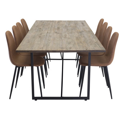 Hampton 8 -Person Solid Wood Dining Set