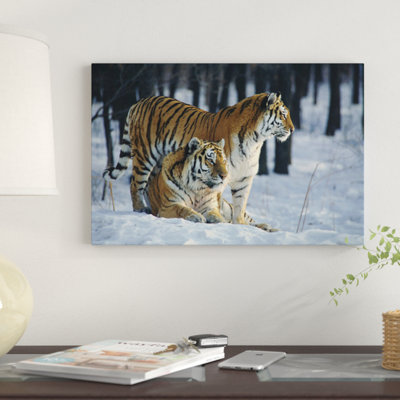 " Siberian Tiger Pair " by Toshiji Fukuda