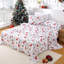Draps de Noël pour lit King – Ensemble de draps en microfibre doux brossé, drap-housse à poches profondes de 40 cm (16 pouces), ensemble de draps pour les fêtes d'hiver (motif de Noël, King)