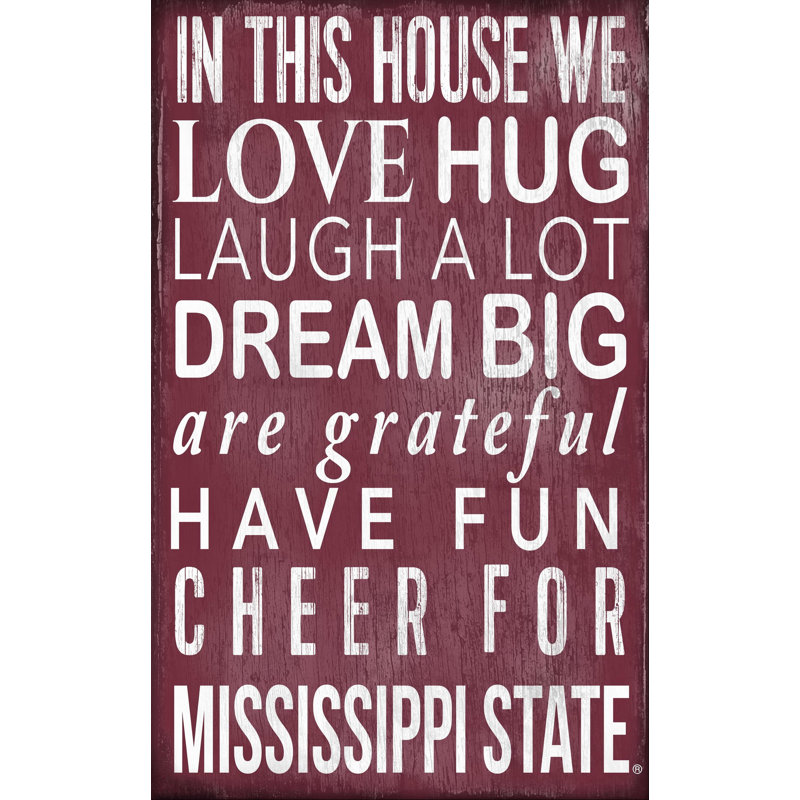 Décoration murale dans ce panneau maison NCAA, Mississippi State Bulldogs