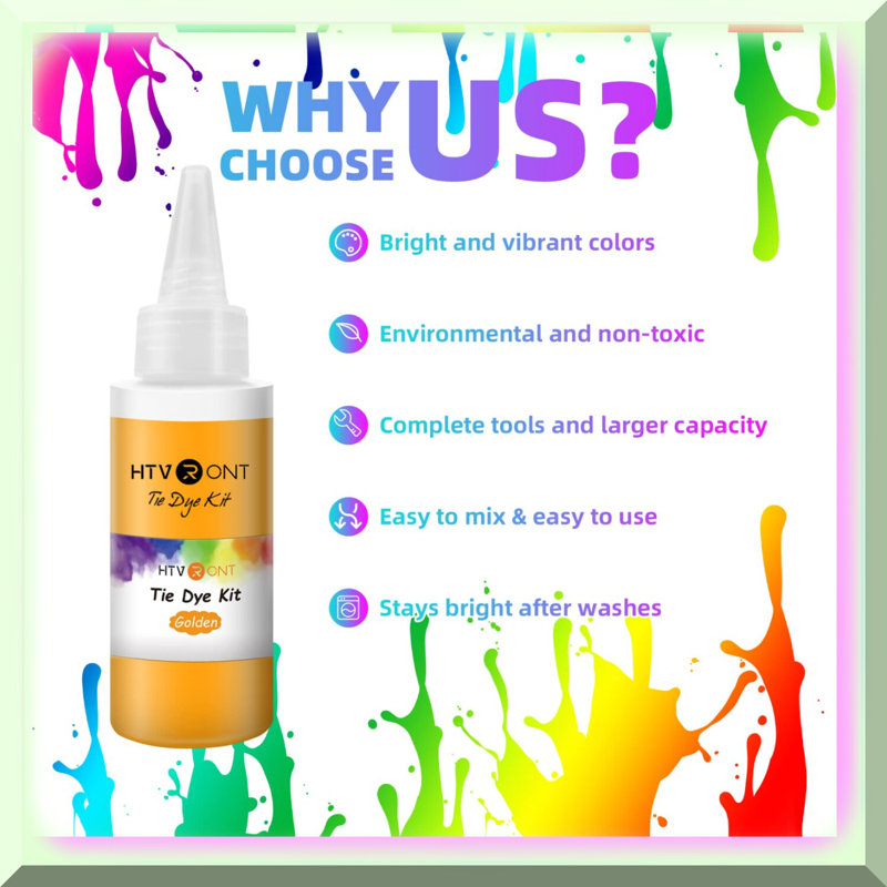 Rainbow Splash Tie Dye Kit 18-Color 80ML Bottles