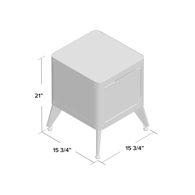 Table de bout Swartz, Orange