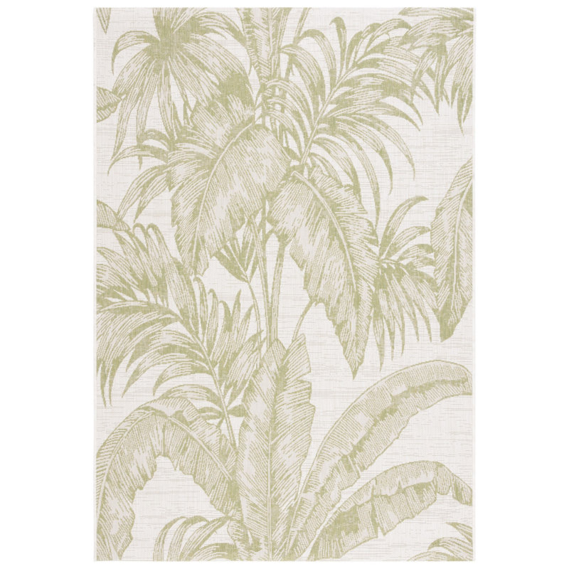 Martinsdale Performance Floral Indoor/Outdoor Area Rug, Rectangle 5'3" x 7'7"