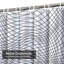 Rideau de douche abstrait à motif abstrait blanc avec 12 crochets-127344801