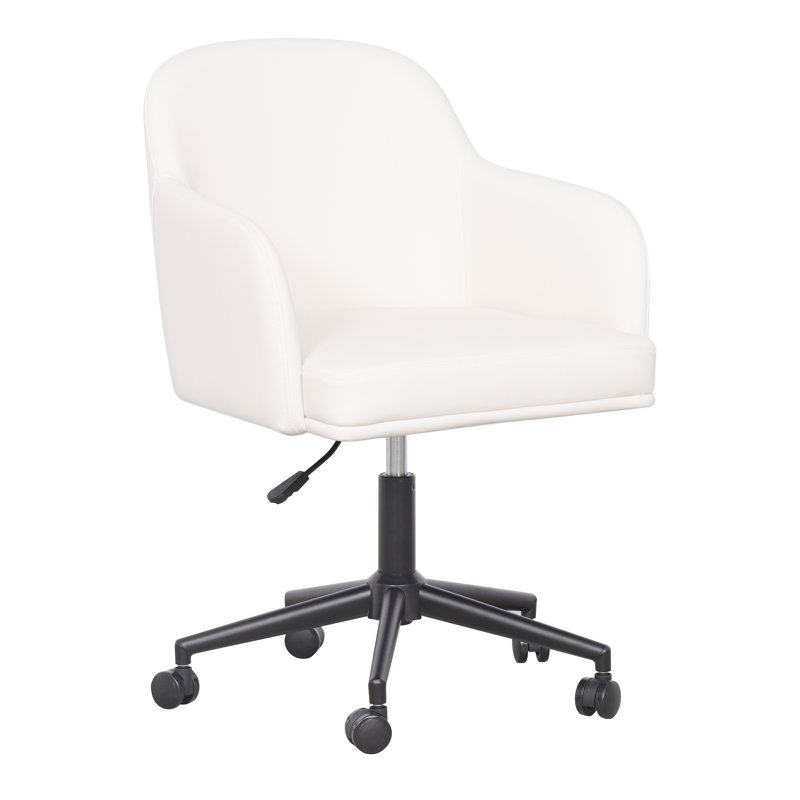 Chaise de bureau Sydney Cream Performance en cuir végétalien